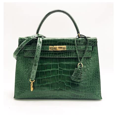 hermes bag snake|Hermes green crocodile bag.